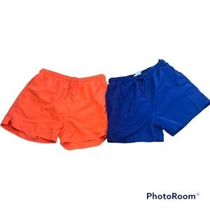 Primark Swim Trunks Bundle Blue & Orange Size L